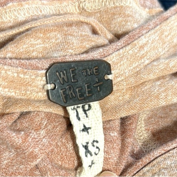 Free People We The Free Cloud Nine Sunset Haze Blush Pullover Top XS - Picture 11 of 14